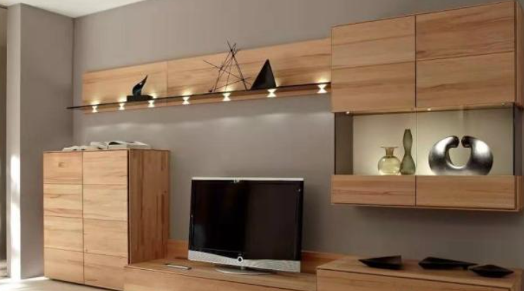 TV cabinet background wall combination cabinet design recommendation